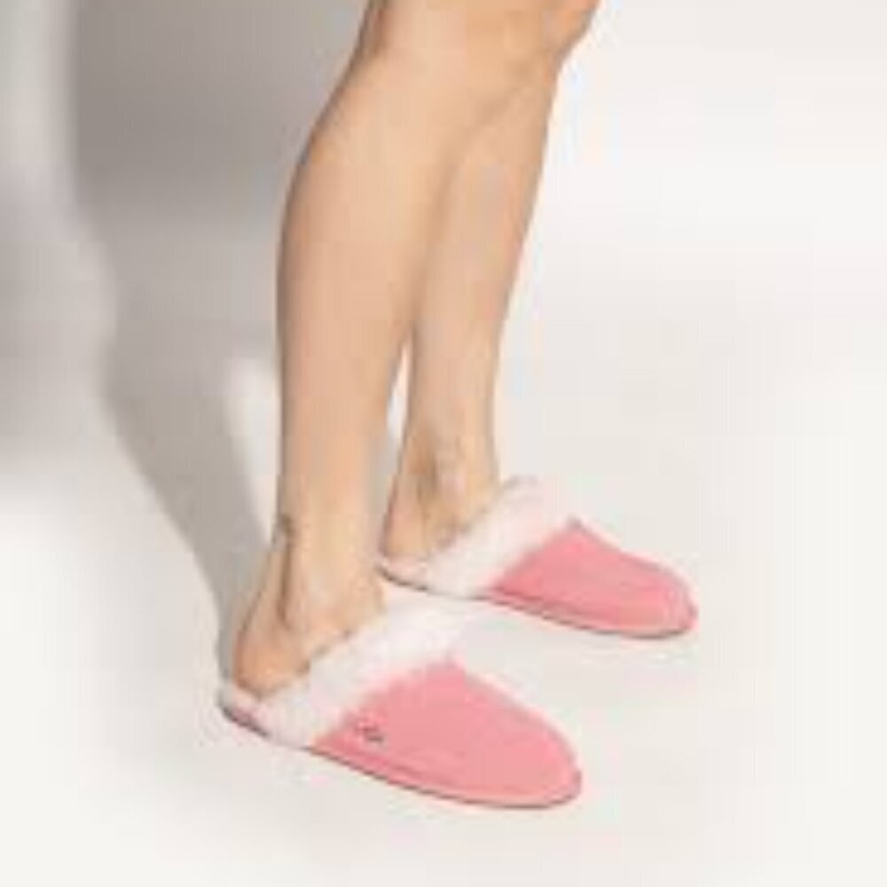 UGG Pink Plush Slippers Women Size 7 - Picture 9 of 9